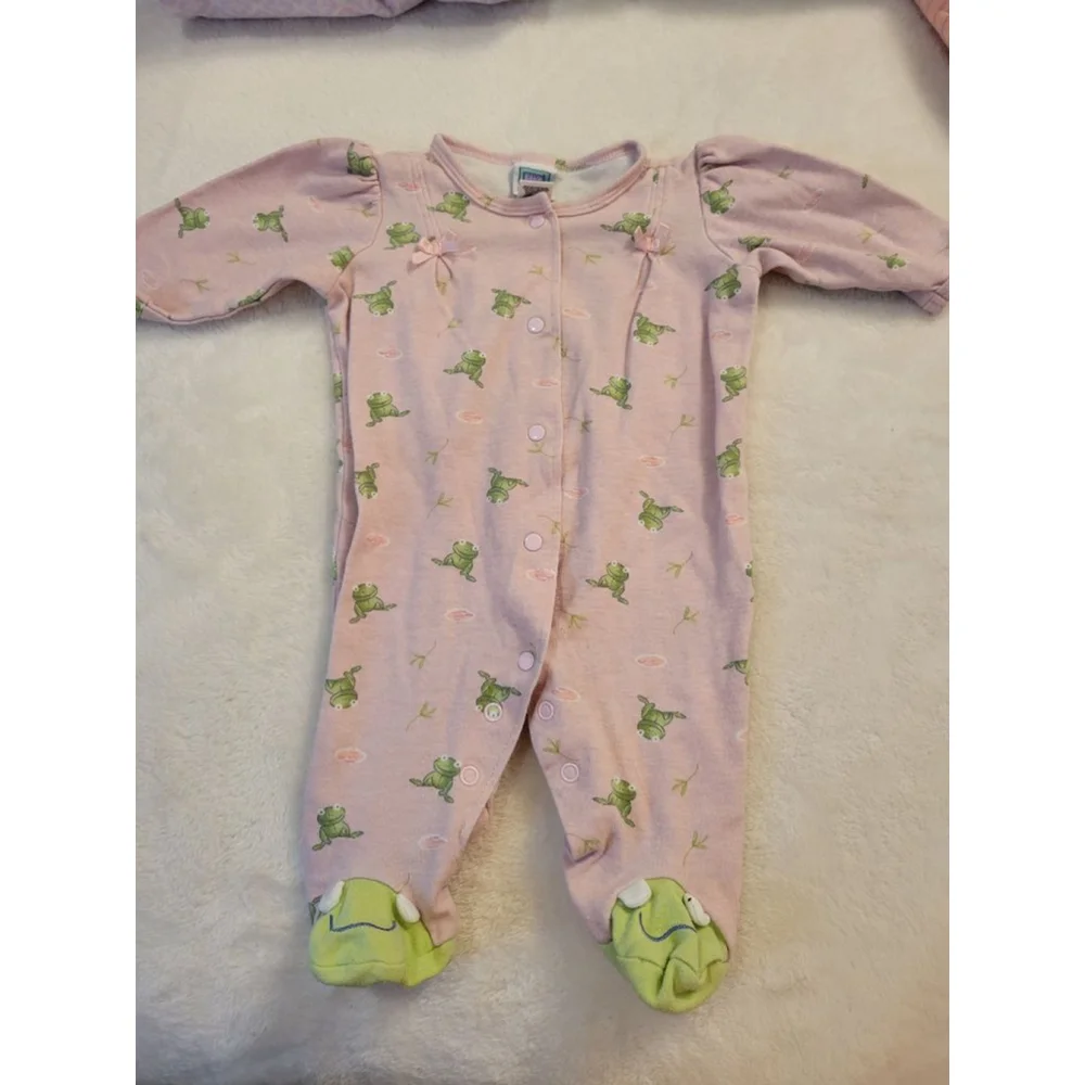 Baby Girl Sleep and Play Bundle 3M Carter’s Little Me 5pc Sleeper Lot